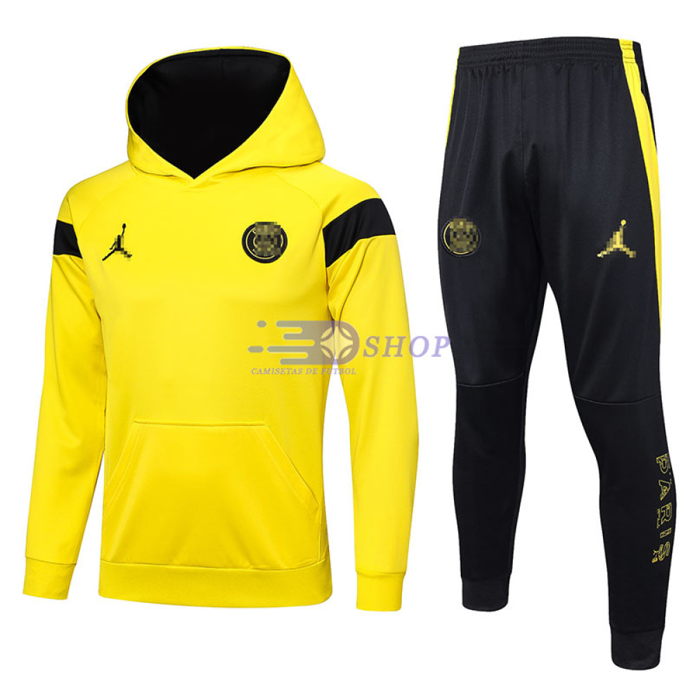 Sudadera De Entrenamiento Con Capucha PSG Amarillo/Negro 2023/2024 Kit