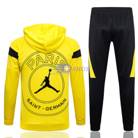 Sudadera De Entrenamiento Con Capucha PSG Amarillo/Negro 2023/2024 Kit