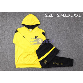 Sudadera De Entrenamiento Con Capucha PSG Amarillo/Negro 2023/2024 Kit
