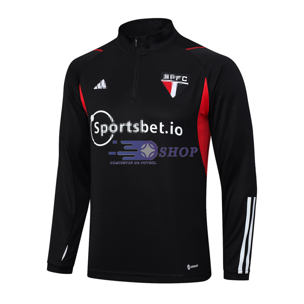 Sudadera De Entrenamiento São Paulo Negro 2023/2024