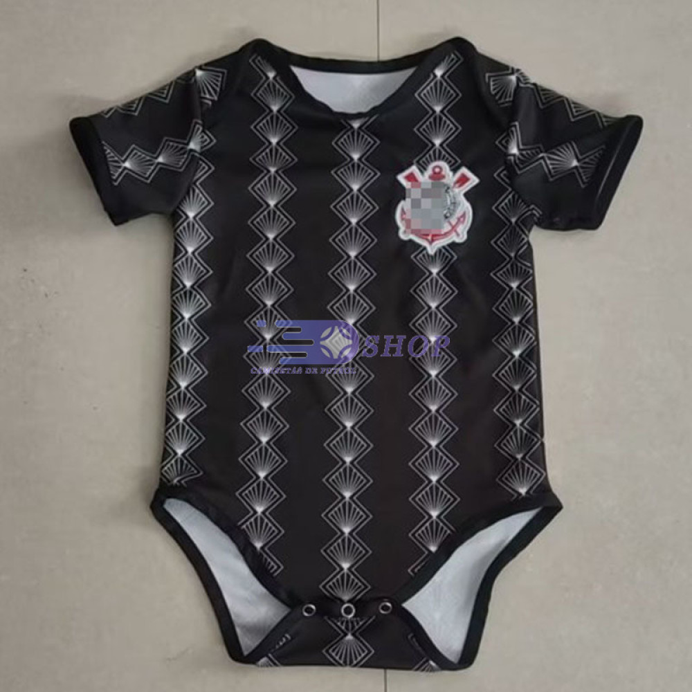 Camiseta Corinthians Negro 2023/2024 Baby