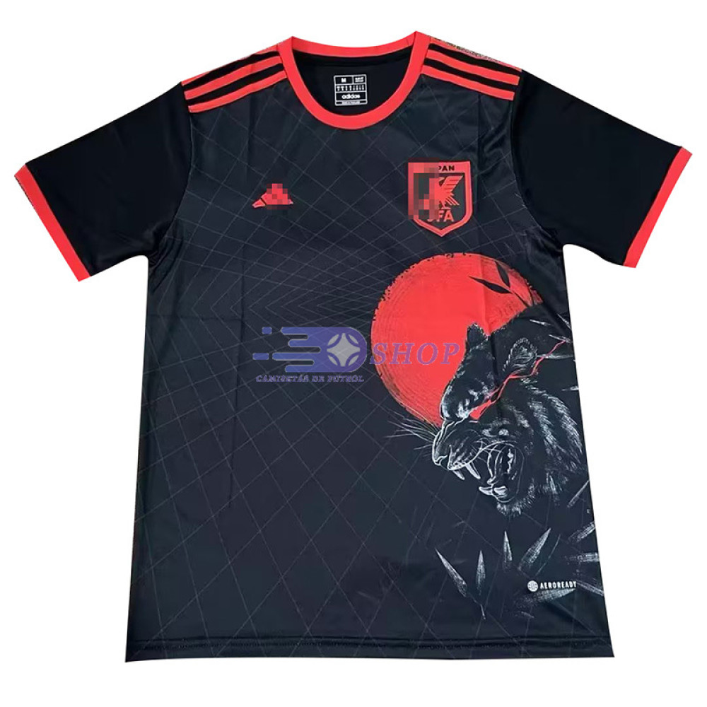 Camiseta Japón Negro/Rojo 2023