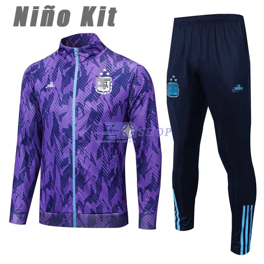 Chandal Argentina Morado 2023 Niño