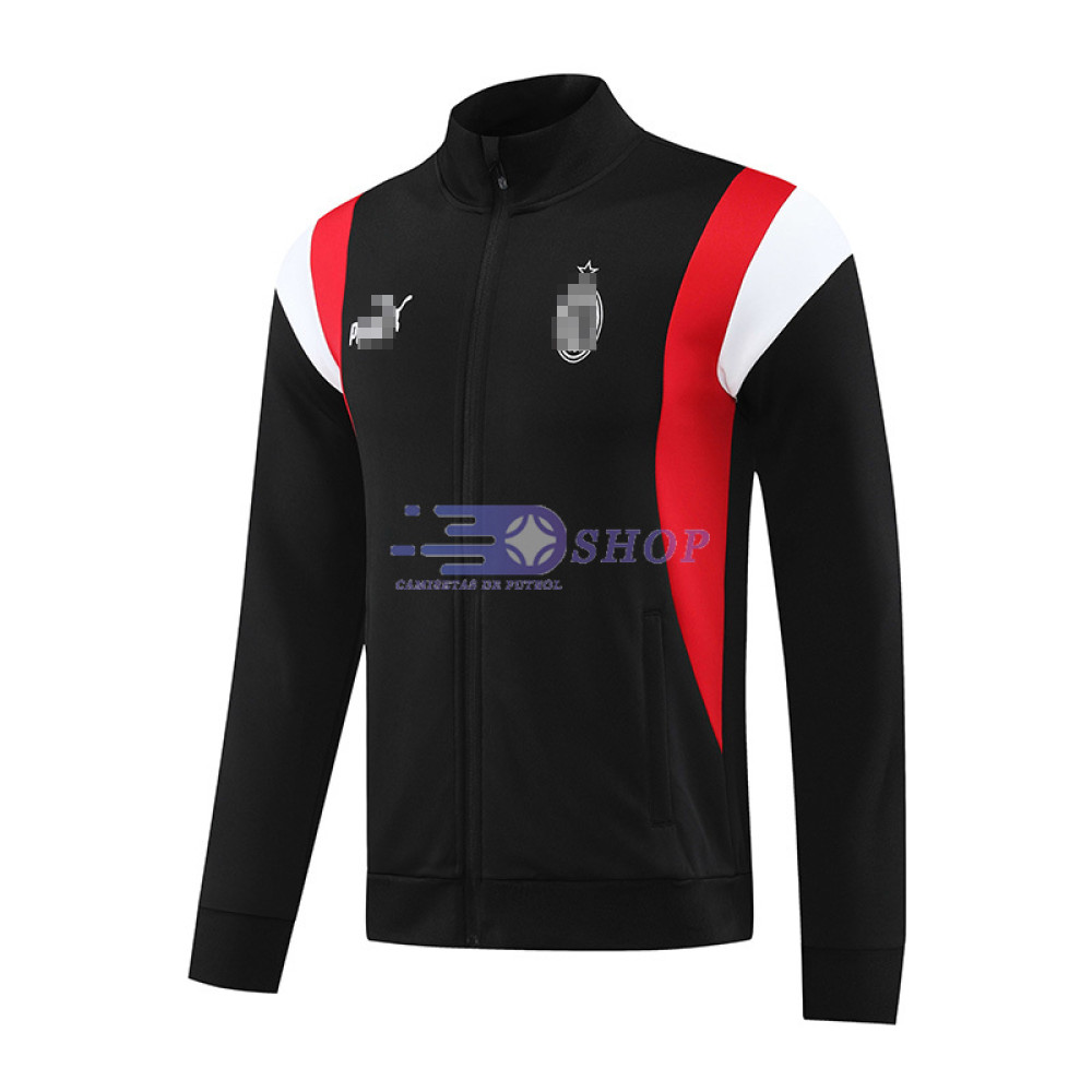 Chaqueta AC Milan Negro/Rojo/Blanco 2023/2024
