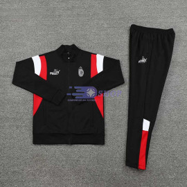 Chaqueta AC Milan Negro/Rojo/Blanco 2023/2024