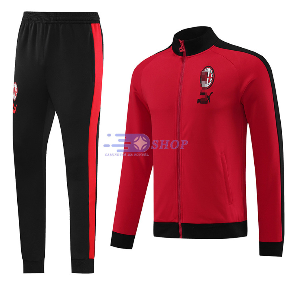 Chandal AC Milan Rojo/Negro 2023/2024