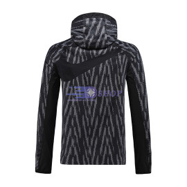 CortavientosCon Capucha  Club America Negro 2023/2024