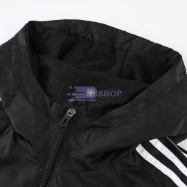 Cortavientos Con Capucha Flamengo Negro 2023/2024