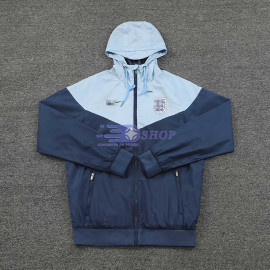 Cortavientos Con Capucha Inglaterra Azul 2023