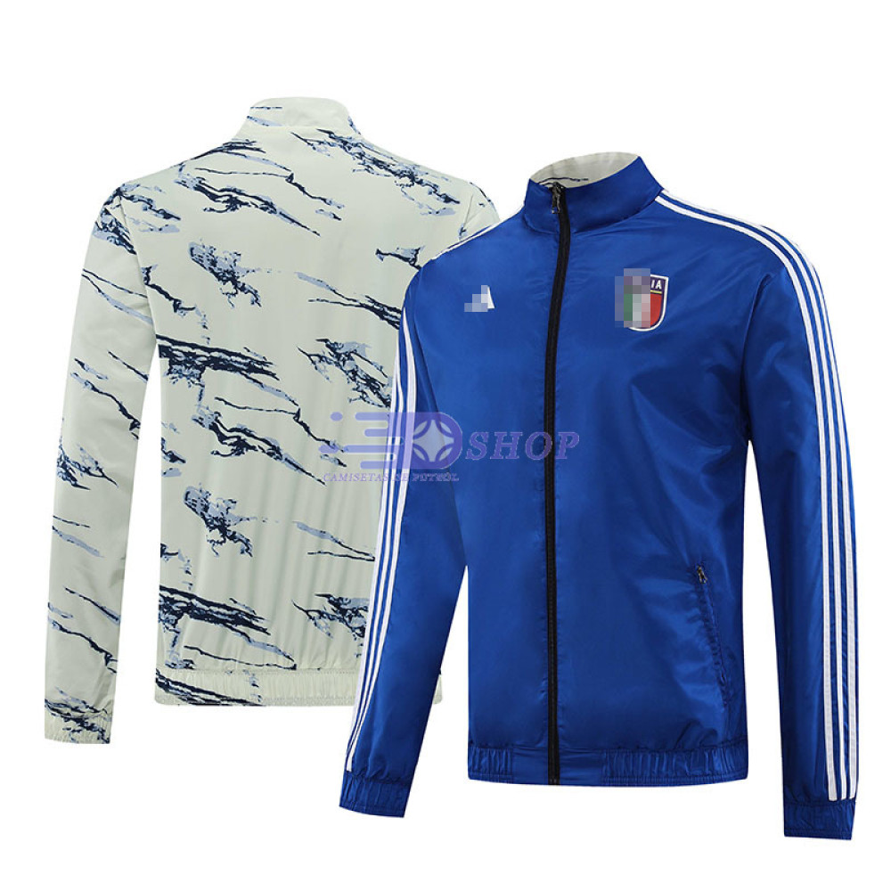 Cortavientos de Doble Cara Italia Azul/Blanco 2023