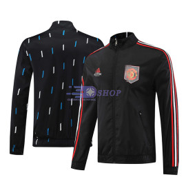 Cortavientos de Doble Cara Manchester United Negro 2023/2024