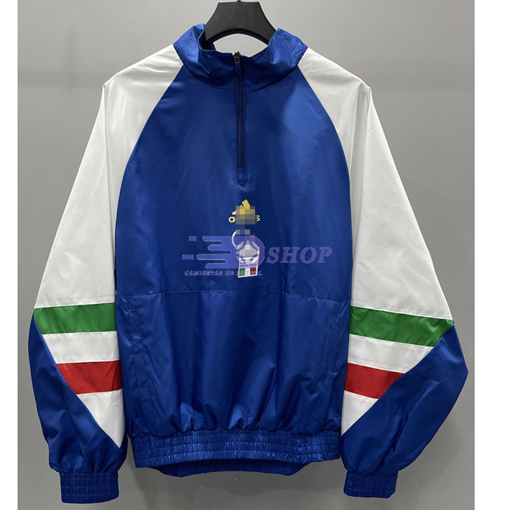 Cortavientos Italia Azul/Blanco 2023