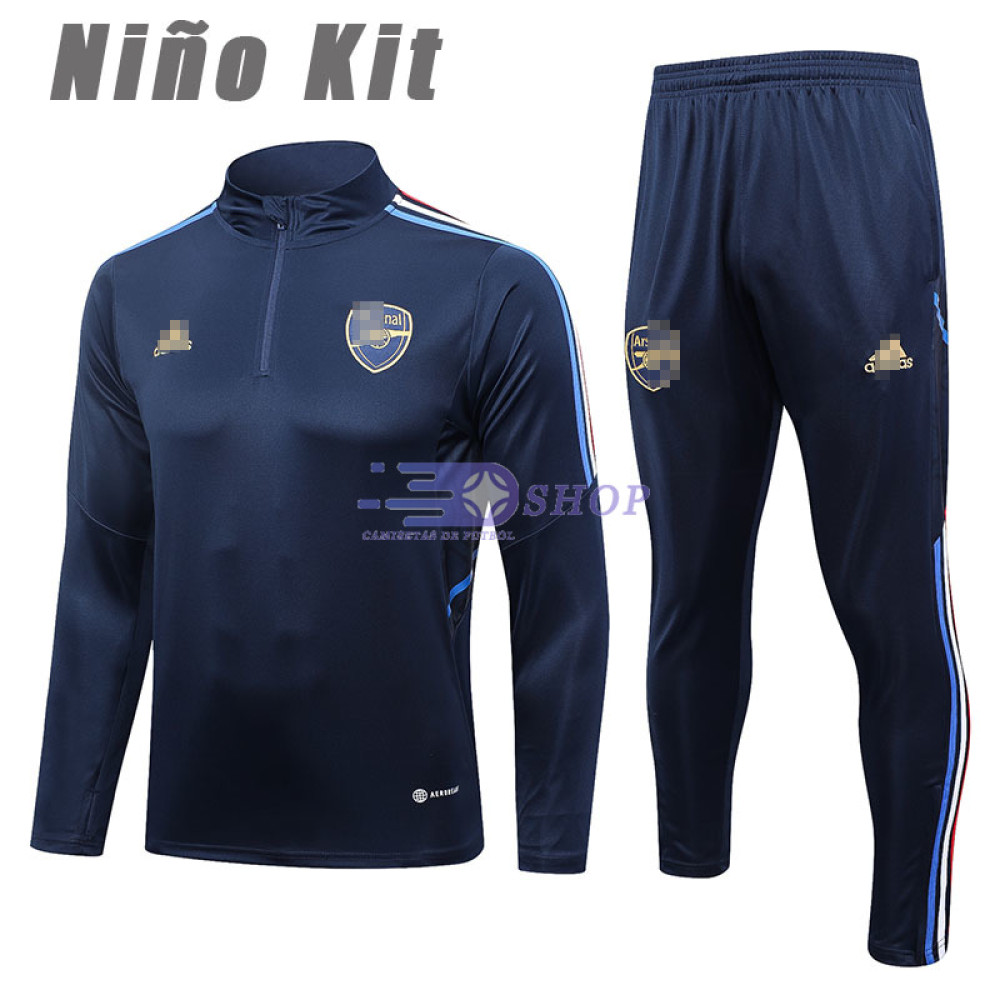 Sudadera De Entrenamiento Arsenal 2023/2024 Azul Marino Niño Kit