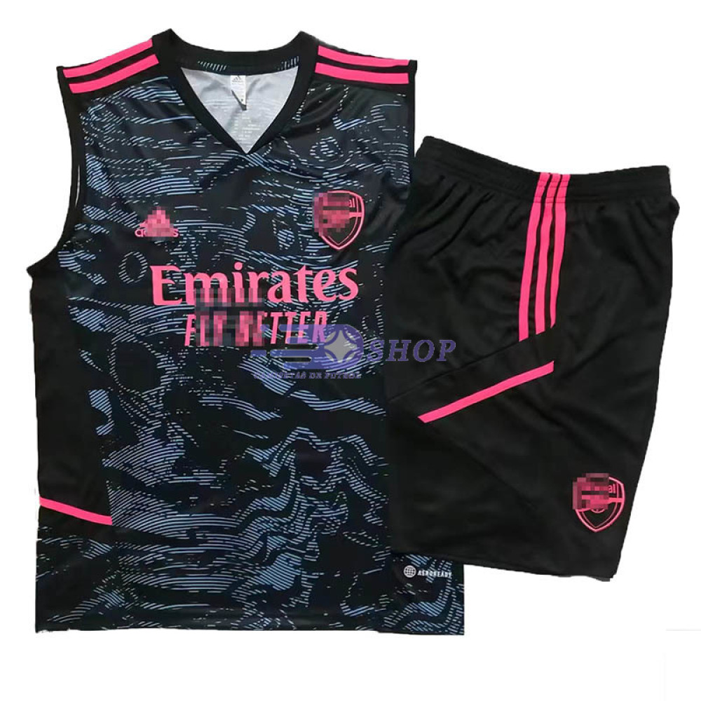 Camiseta de Entrenamiento Arsenal Sin Mangas Negro 2023/2024 Kit