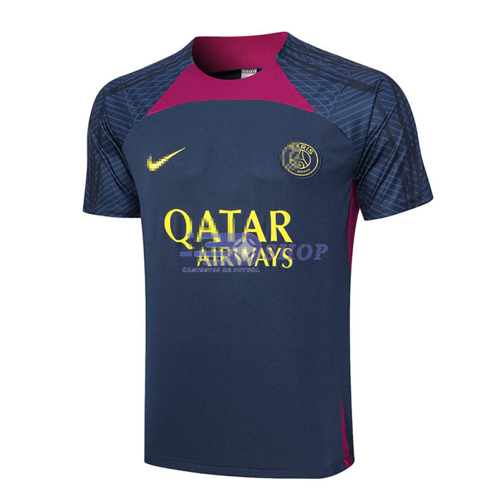 Camiseta de Entrenamiento PSG Azul Marino/Rojo 2023/2024