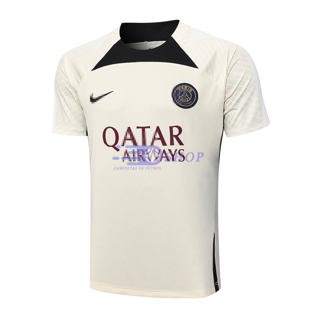 Camiseta de Entrenamiento PSG Beige/Negro 2023/2024