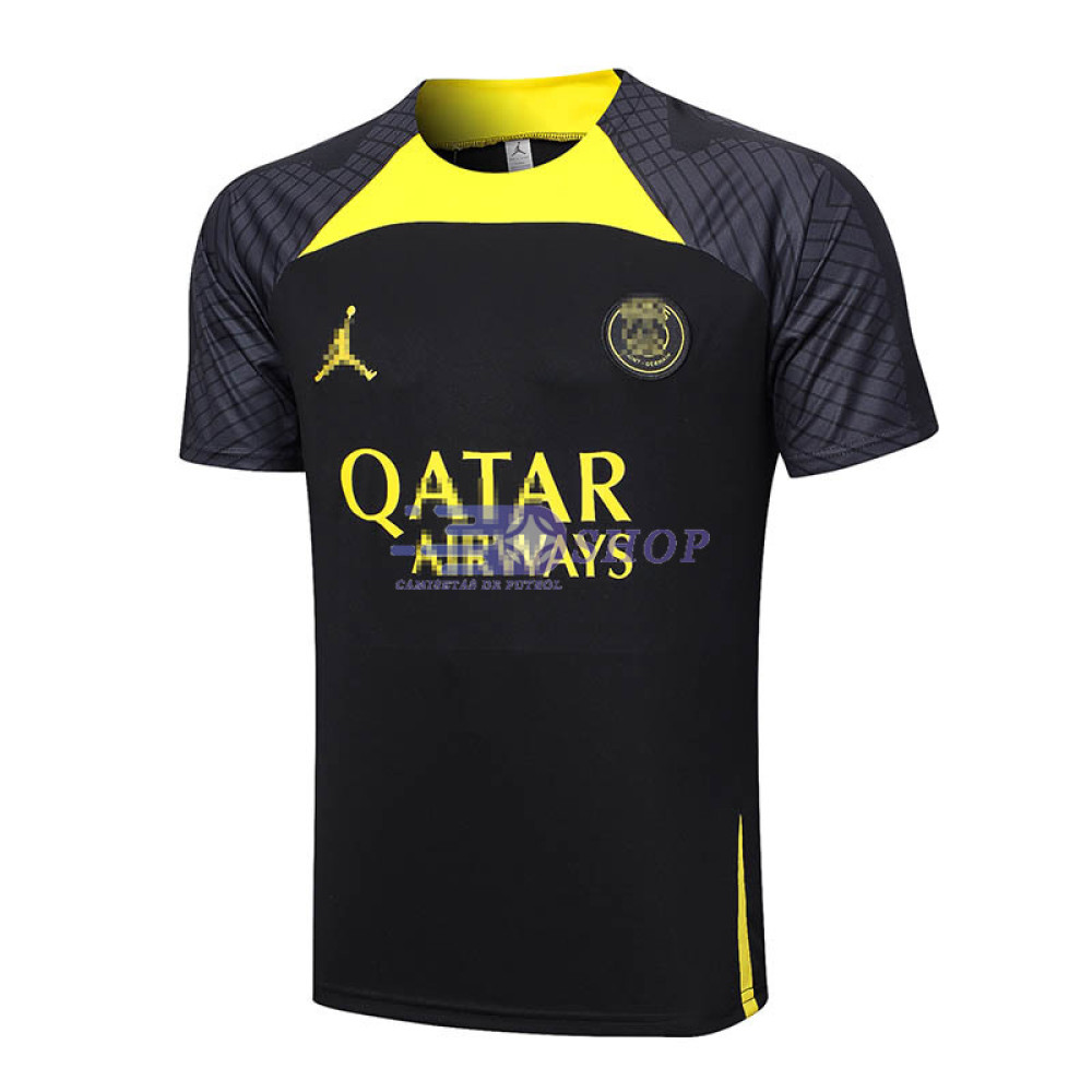 Camiseta de Entrenamiento PSG Negro/Amarillo 2023/2024