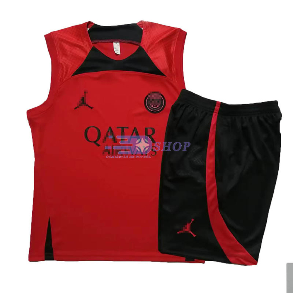 Camiseta de Entrenamiento PSG Sin Mangas Rojo 2023/2024 Kit
