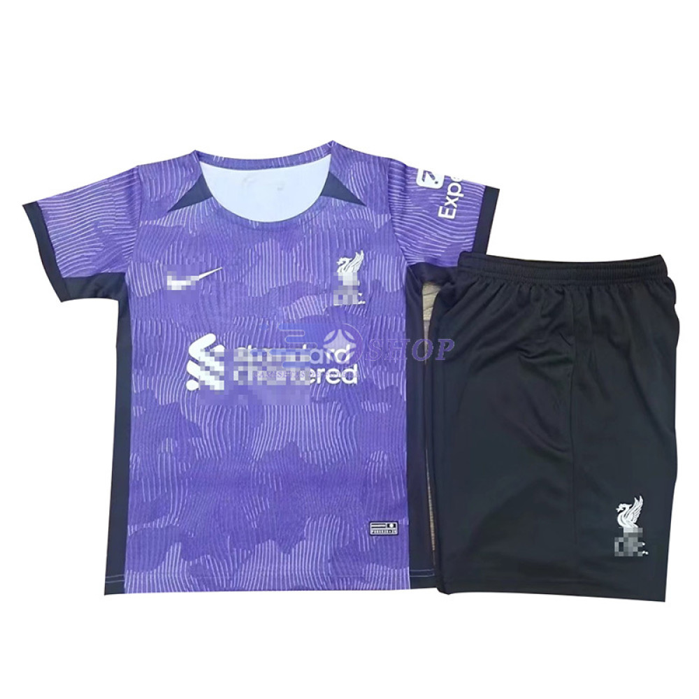 Camiseta Liverpool Morado 2023/2024 Niño Kit