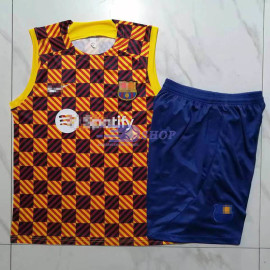 Camiseta de Entrenamiento Barcelona Sin Mangas Amarillo 2023/2024 Kit