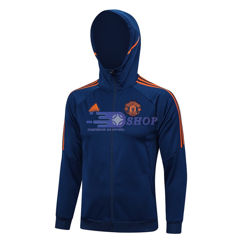 Chaqueta Manchester United Con Capucha Azul Oscuro 2023/2024 