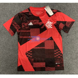 Camiseta Flamengo Pre-Match Rojo/Negro 2023/2024