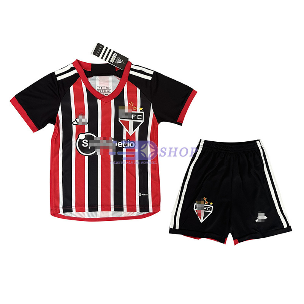 Camiseta São Paulo 2023/2024 2ª Equipación Niño Kit