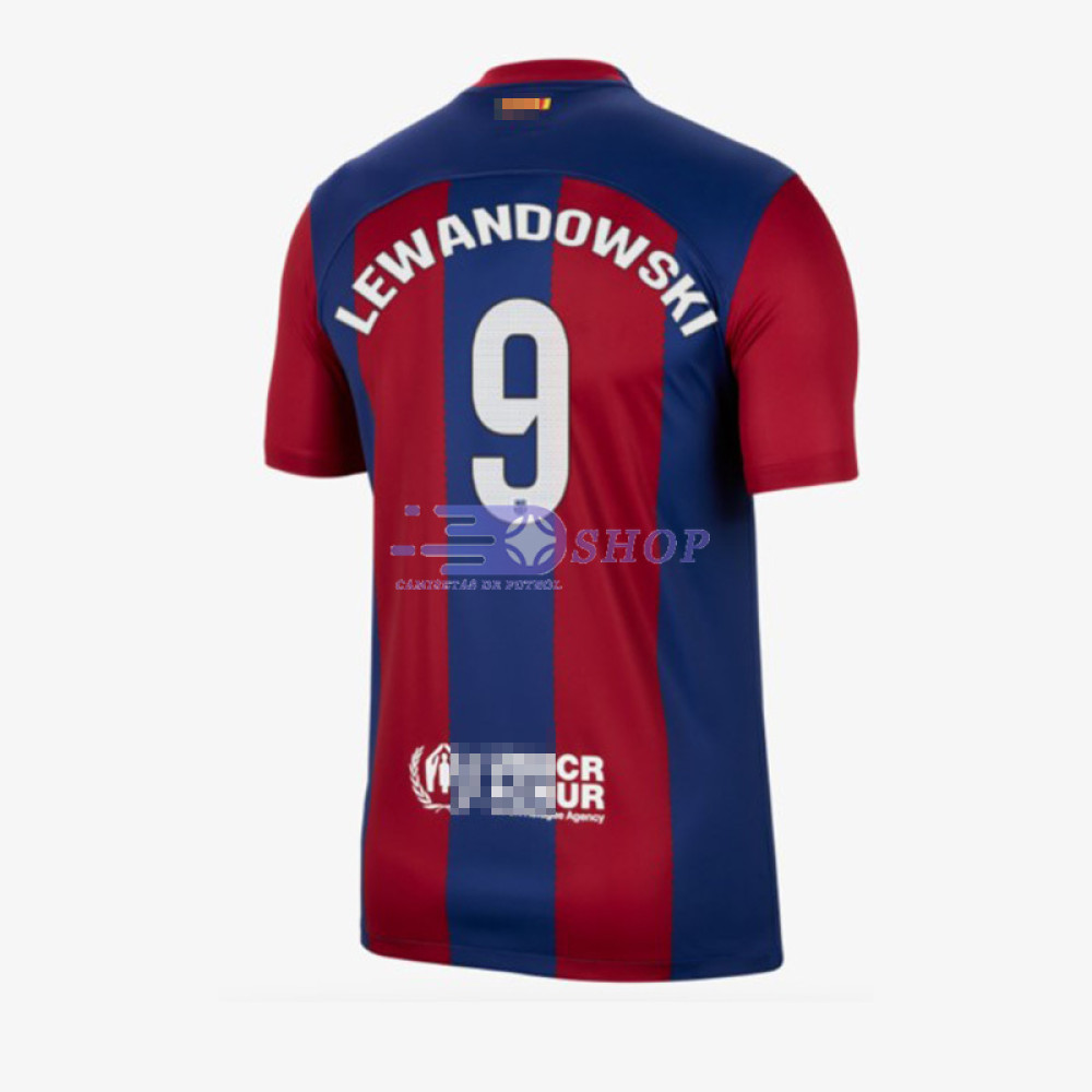 Camiseta Lewandowski 9 Barcelona 2023/2024 1ª Equipación