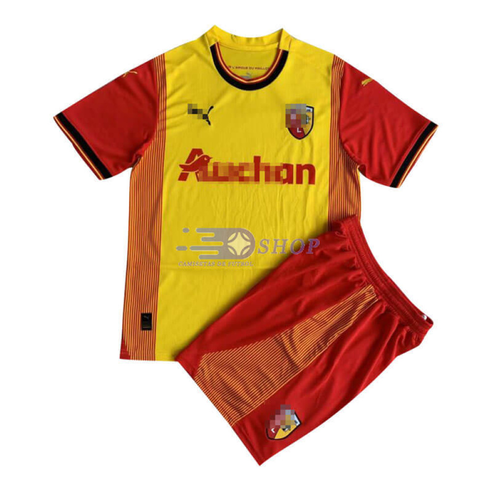 Camiseta RC Lens 2023/2024 1ª Equipación Niño Kit