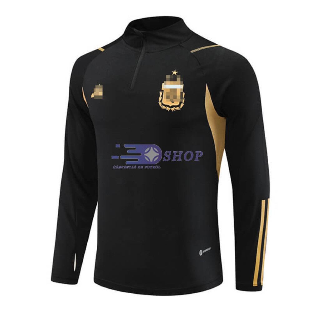 Sudadera de Entrenamiento Argentina Negro/Dorado 2023