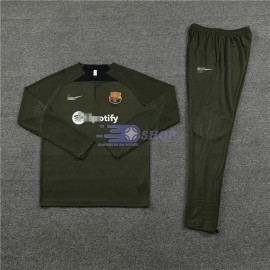 Sudadera de Entrenamiento Barcelona Verde Oscuro 2023/2024 Kit