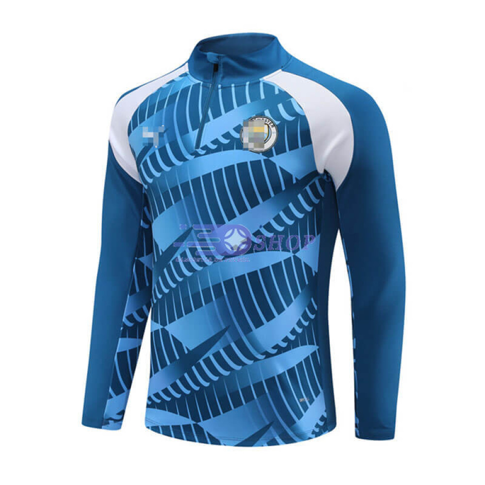 Sudadera de Entrenamiento Manchester City Azul/Blanco 2023/2024