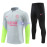 Sudadera de Entrenamiento PSG Gris/Verde Fluorescente 2023/2024 Kit