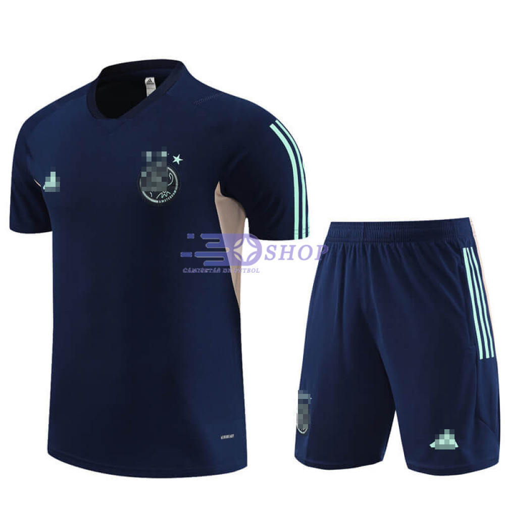 Camiseta de Entrenamiento Ajax de Ámsterdam Azul Marino 2023/2024 Kit