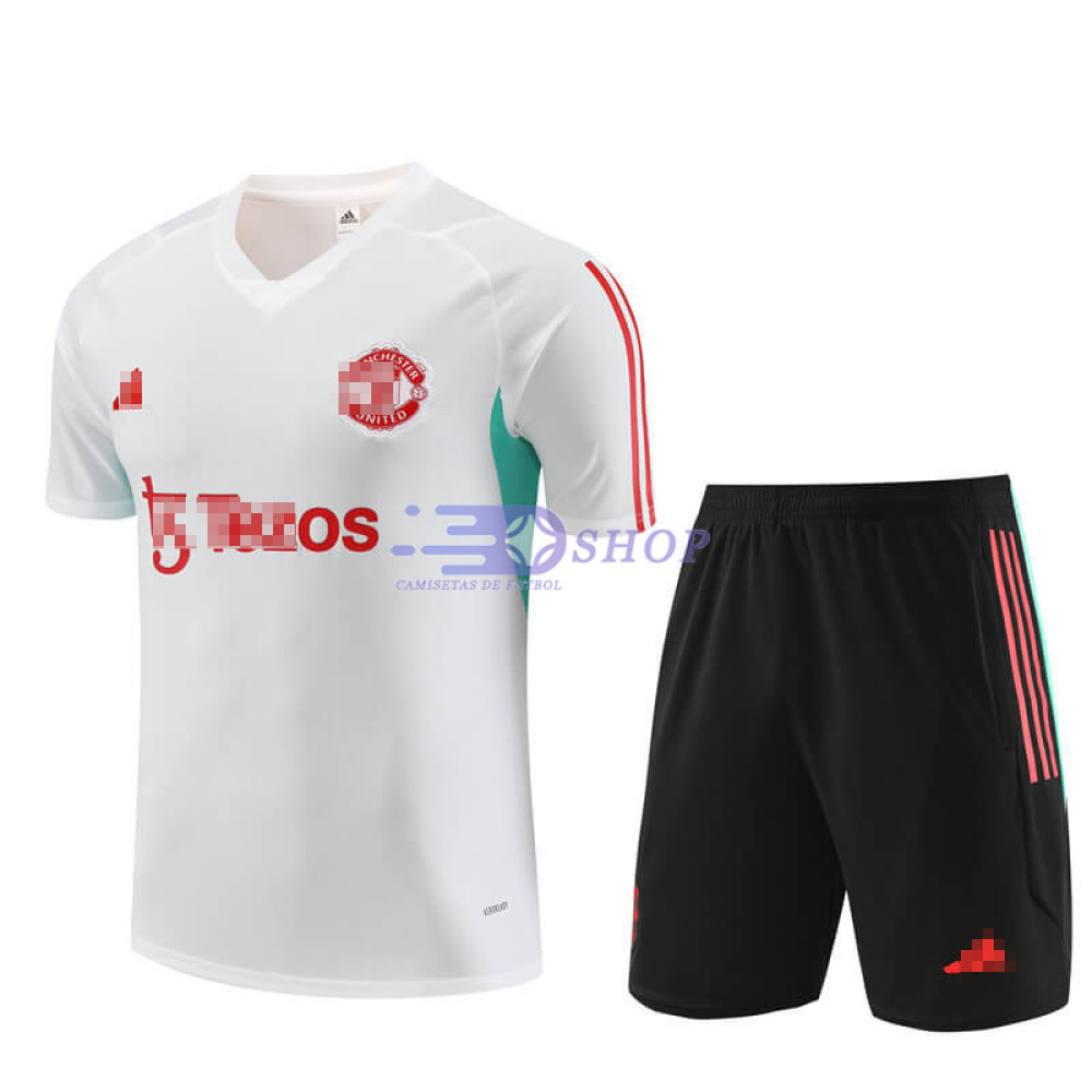 Camiseta de Entrenamiento Manchester United Blanco 2023/2024 Kit