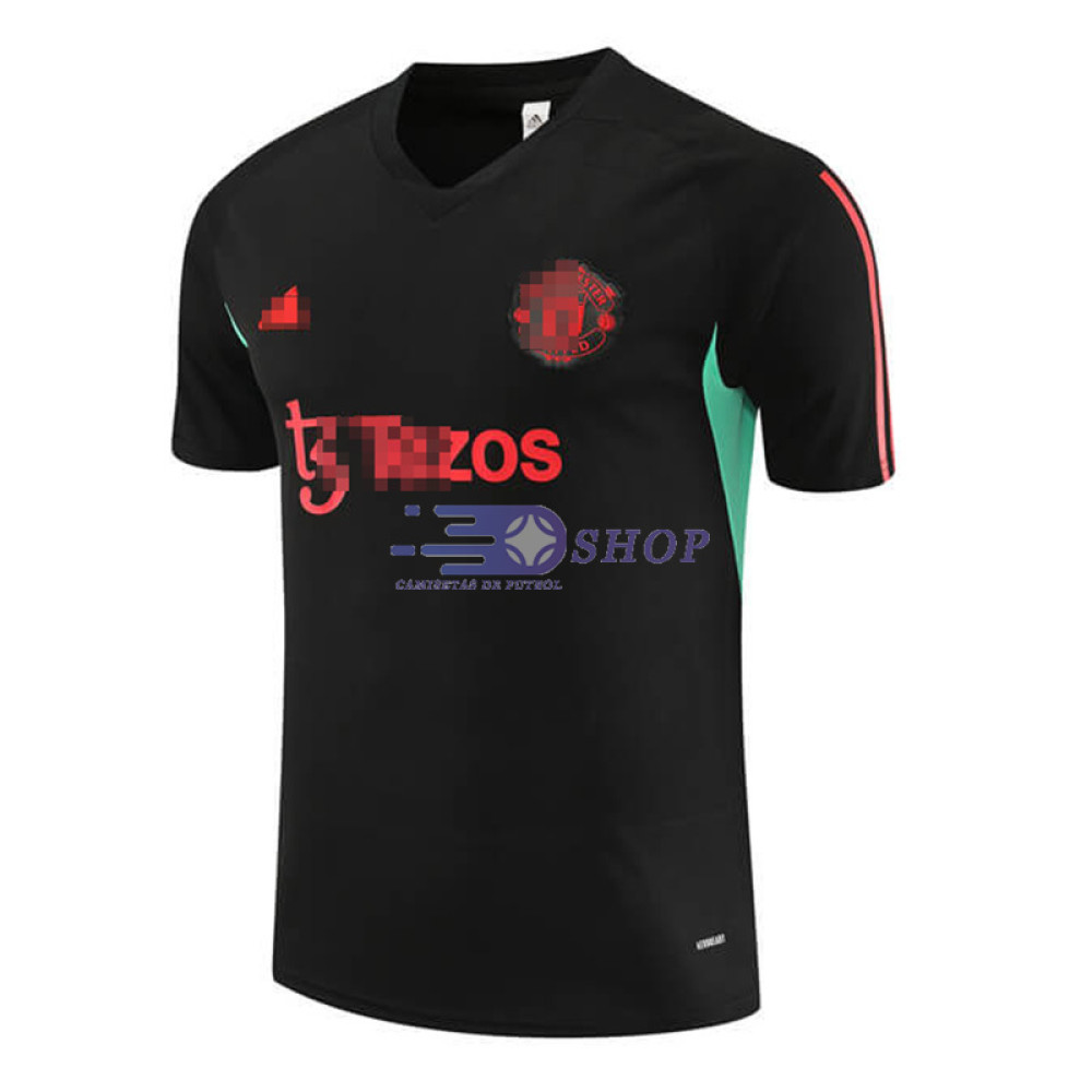Camiseta de Entrenamiento Manchester United Negro/Verde 2023/2024