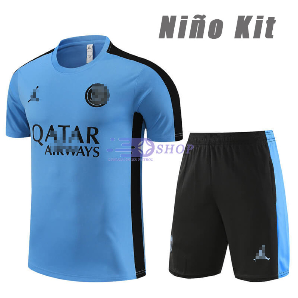 Camiseta de Entrenamiento PSG Azul/Negro 2023/2024 Niño Kit