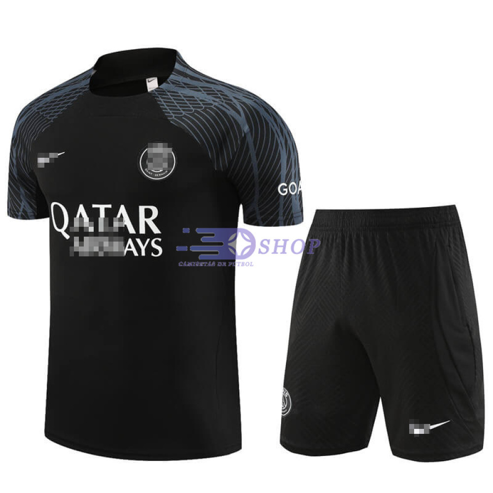 Camiseta de Entrenamiento PSG Negro Marca Blanco 2023/2024 Kit