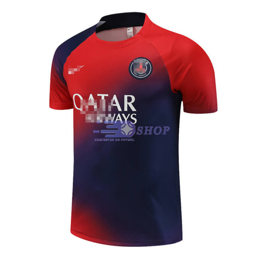 Camiseta de Entrenamiento PSG Rojo/Azul 2023/2024