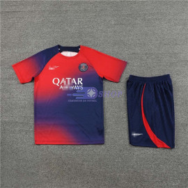 Camiseta de Entrenamiento PSG Rojo/Azul 2023/2024
