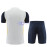 Camiseta de Entrenamiento Real Madrid Blanco/Azul Marino 2023/2024 Kit
