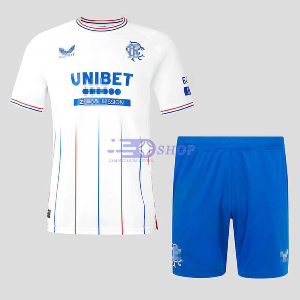 Camiseta Rangers FC 2023/2024 2ª Equipación Niño Kit