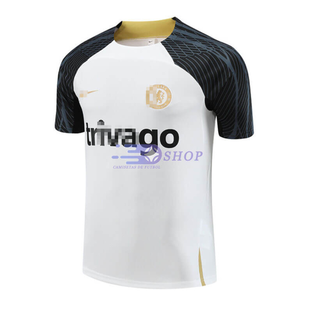 Camiseta de Entrenamiento Chelsea FC Blanco/Negro 2023/2024