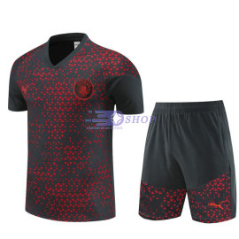 Camiseta de Entrenamiento Manchester City Negro/Rojo 2023/2024
