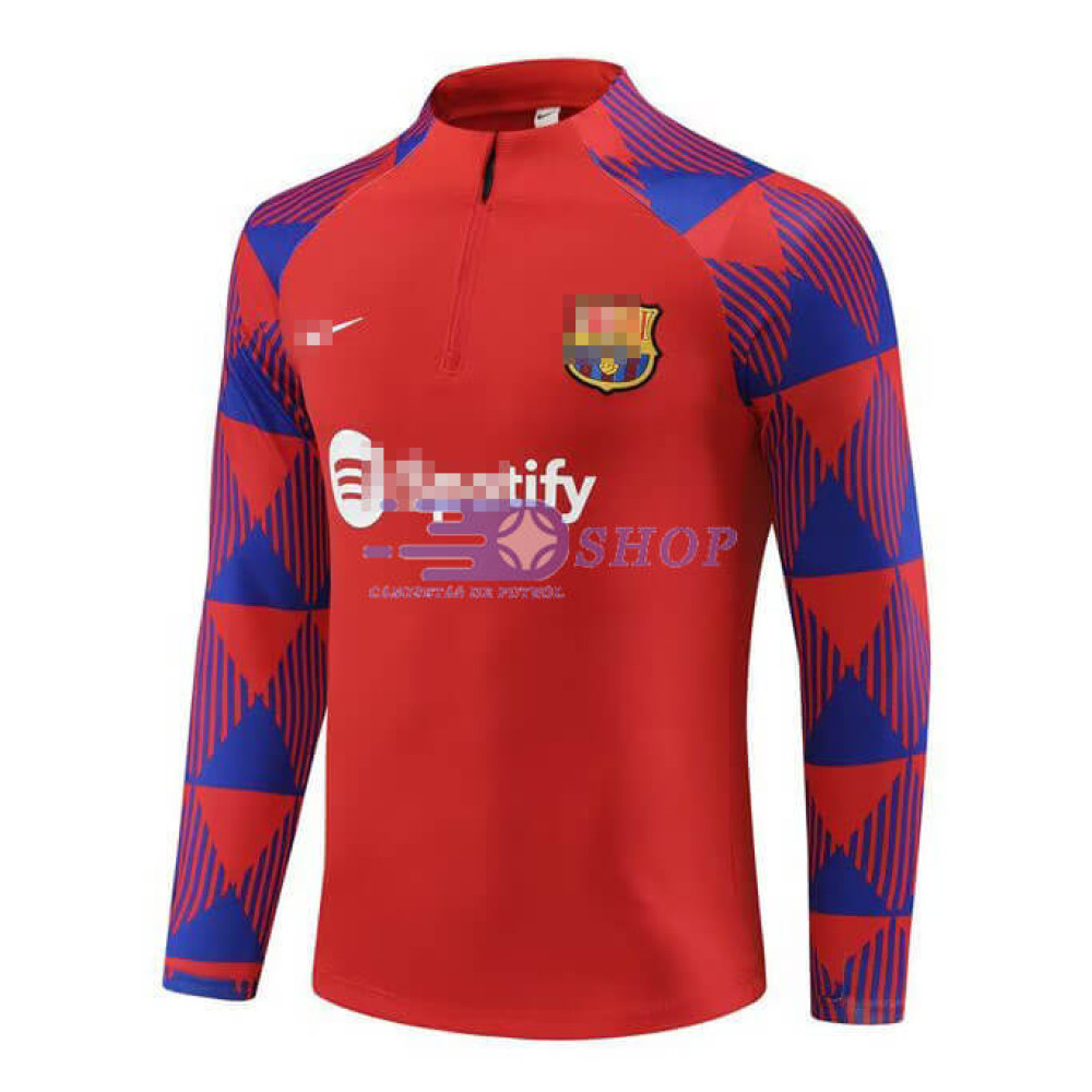 Sudadera de Entrenamiento Barcelona Rojo/Azul 2023/2024