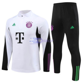 Sudadera de Entrenamiento Bayern Múnich Blanco/Negro 2023/2024
