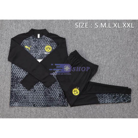Sudadera de Entrenamiento Borussia Dortmund Negro/Gris 2023/2024