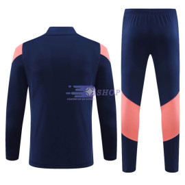 Sudadera de Entrenamiento Olympique De Lyon Azul Marino/Rosa 2023/2024