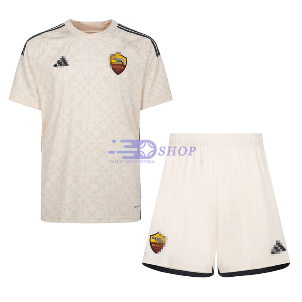Camiseta AS Roma 2023/2024 2ª Equipación Niño Kit