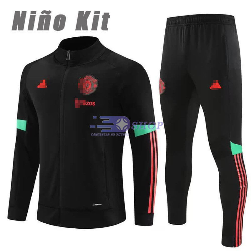 Chandal Manchester United Negro 2023/2024 Niño